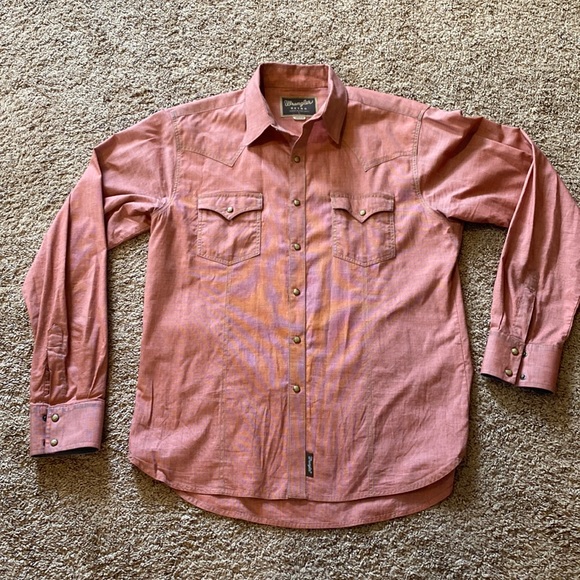 Wrangler Retro premium western shirt, large, rust red color - Picture 1 of 5